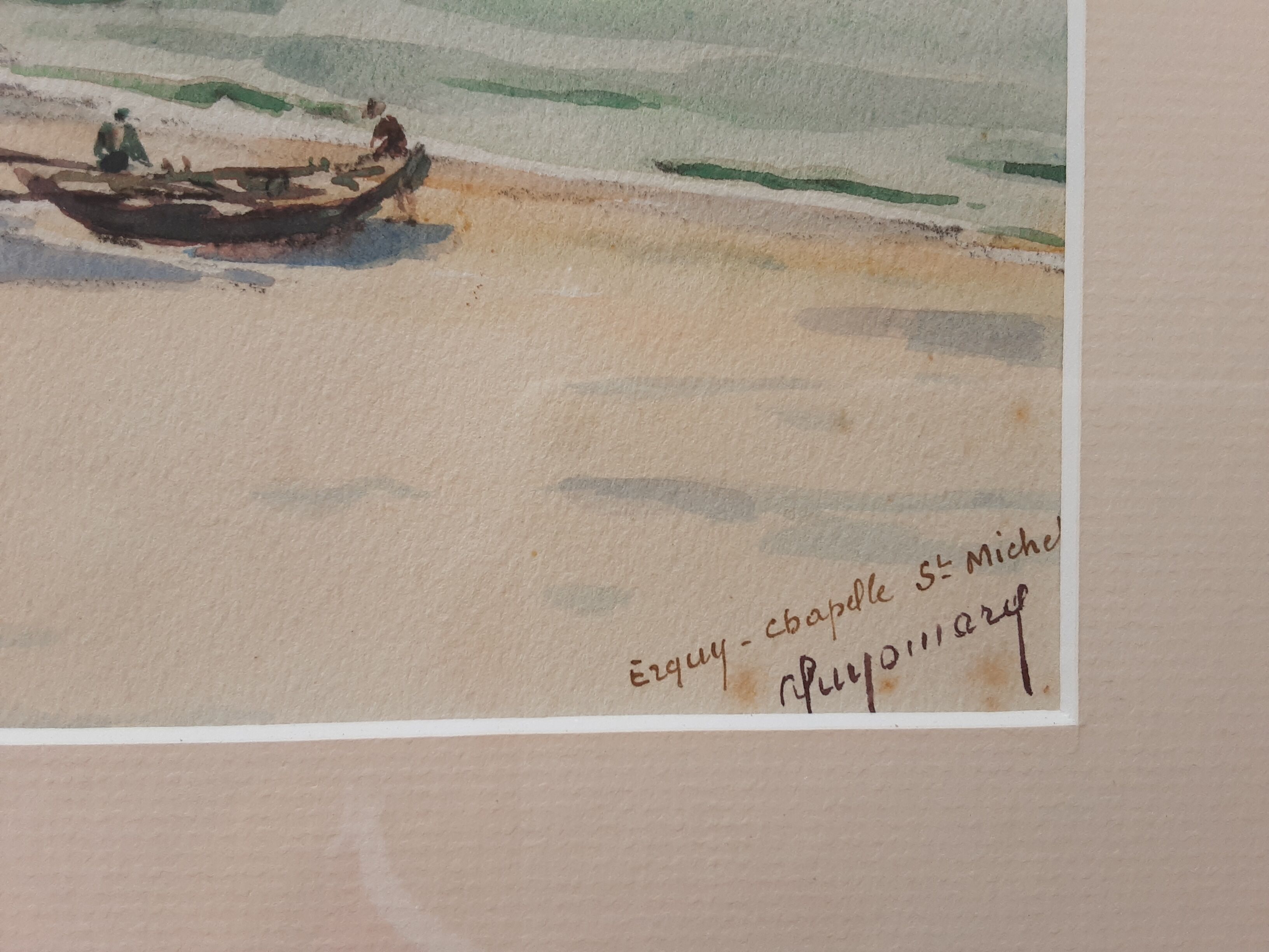 Tableau aquarelle marine