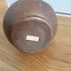 Artisanal vase from Mexico in hammered copper