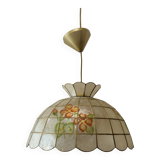 Vintage mother-of-pearl and brass pendant/chandelier