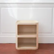Vintage Componibili by Anna Castelli Ferrieri for Kartell, cream white,