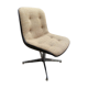 Fauteuil design en plastique, chrome et matière naturelle 60s 70s