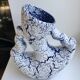 Vase design fat lava blue 70s