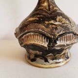 Old ceramic table lamp, Danish and estimated from the 1960s-1970s.