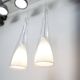 Pair of IKEA klockspel pendant lamps from 1980, cleaned and working