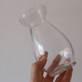 Jacynth vase in molded glass, vintage