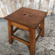 Stool footrest vintage wood #a226