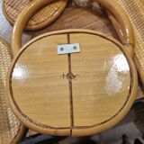 Bathroom wicker hooks and towel holder