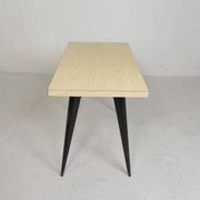 Bistro table Henri Julien, model Tolix T55 with a Formica top, 1950s.