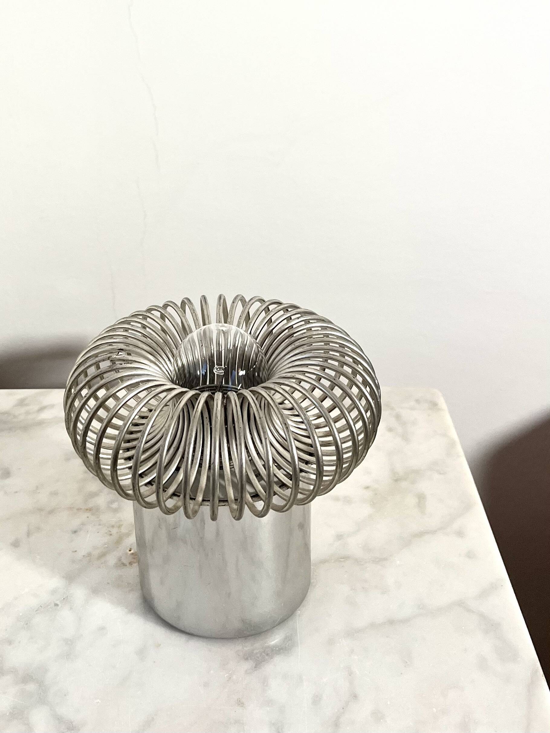 Vintage Philippe Rogier Spring Lamp, 1970s – Luminox / Gallery Oxar, Paris