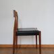 Lot de 8 chaises scandinaves palissandre skaï