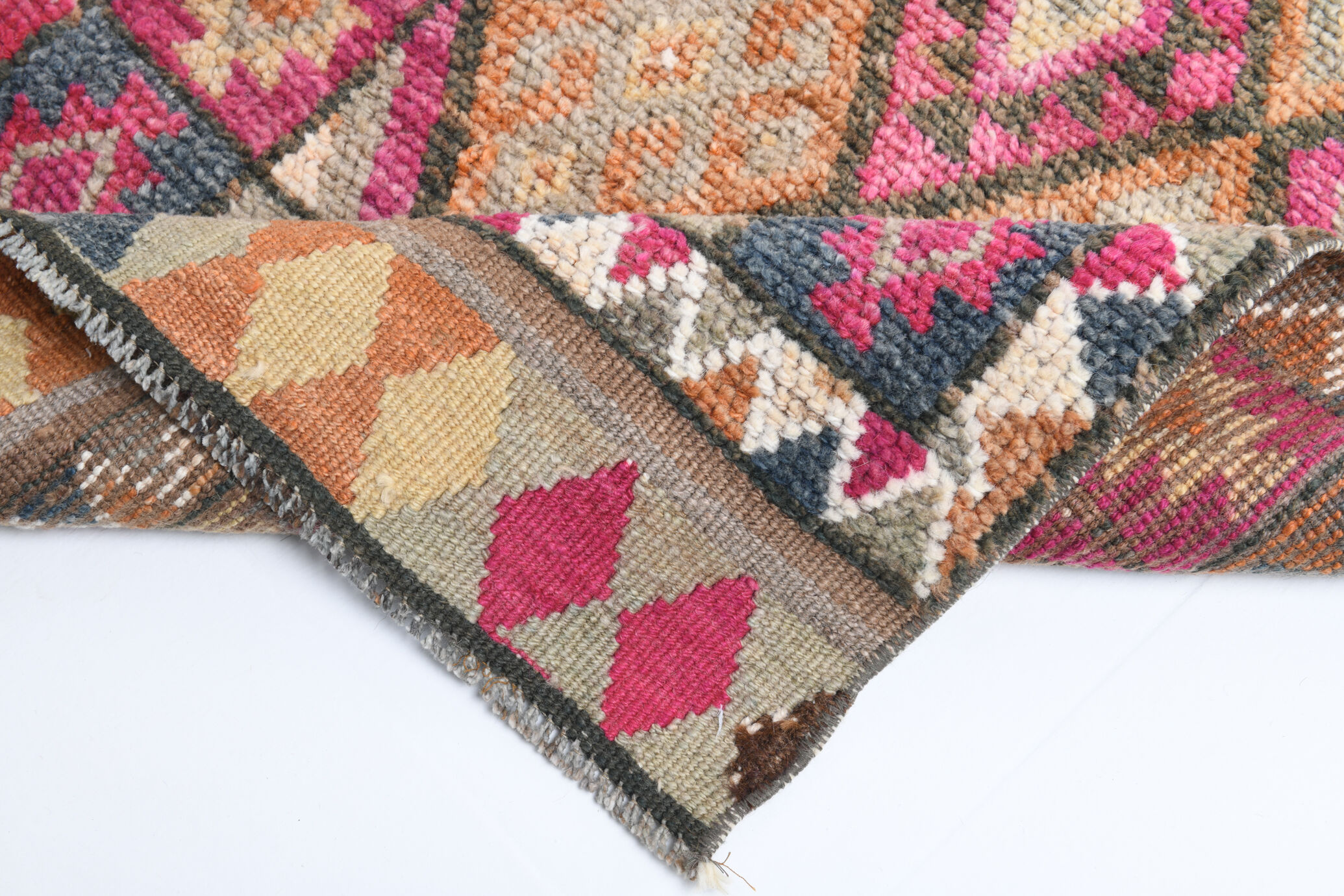 2x12 Narrow Vintage Runner Rug, 76x363Cm