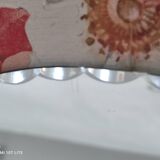 Old beveled oval mirror to pose