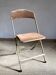 Folding Opera chair in gold-tone metal, 1970s