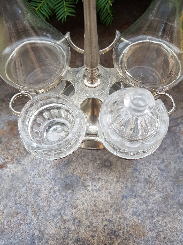 Servant table service oil vinegar late XIX th