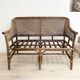 Banquette rotin et cannage