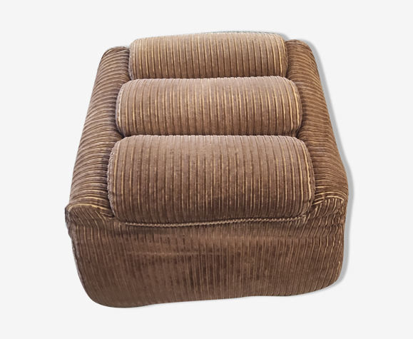 Pof in ribbed velvet, vintage