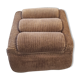 Pouf en velours côtelé, vintage