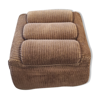 Pof in ribbed velvet, vintage