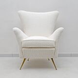 Art Dèco Italian Lounge Armchair from 50s,