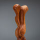 Abstract biomorphic wooden sculpture 1978