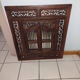 Mirror with shutters carved Indonesian
