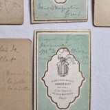 Set of 21 old photographic portraits from the end of the 19th century to the beginning of the 20th century