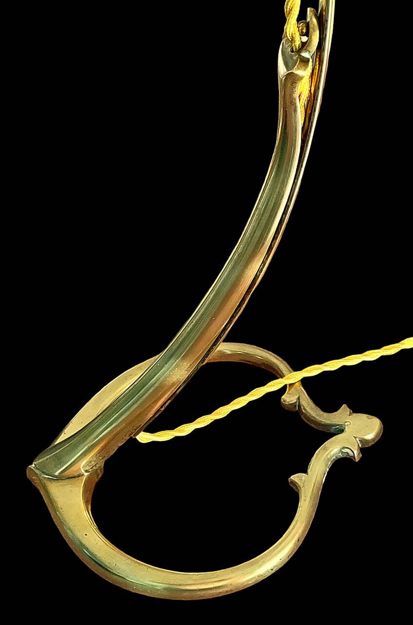 Lamp art & craft foot gooseneck was benson adjustable bronze and lampshade tulip iridescent crystal