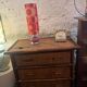 Commode vintage en osier et bambou