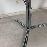 Table verre acier