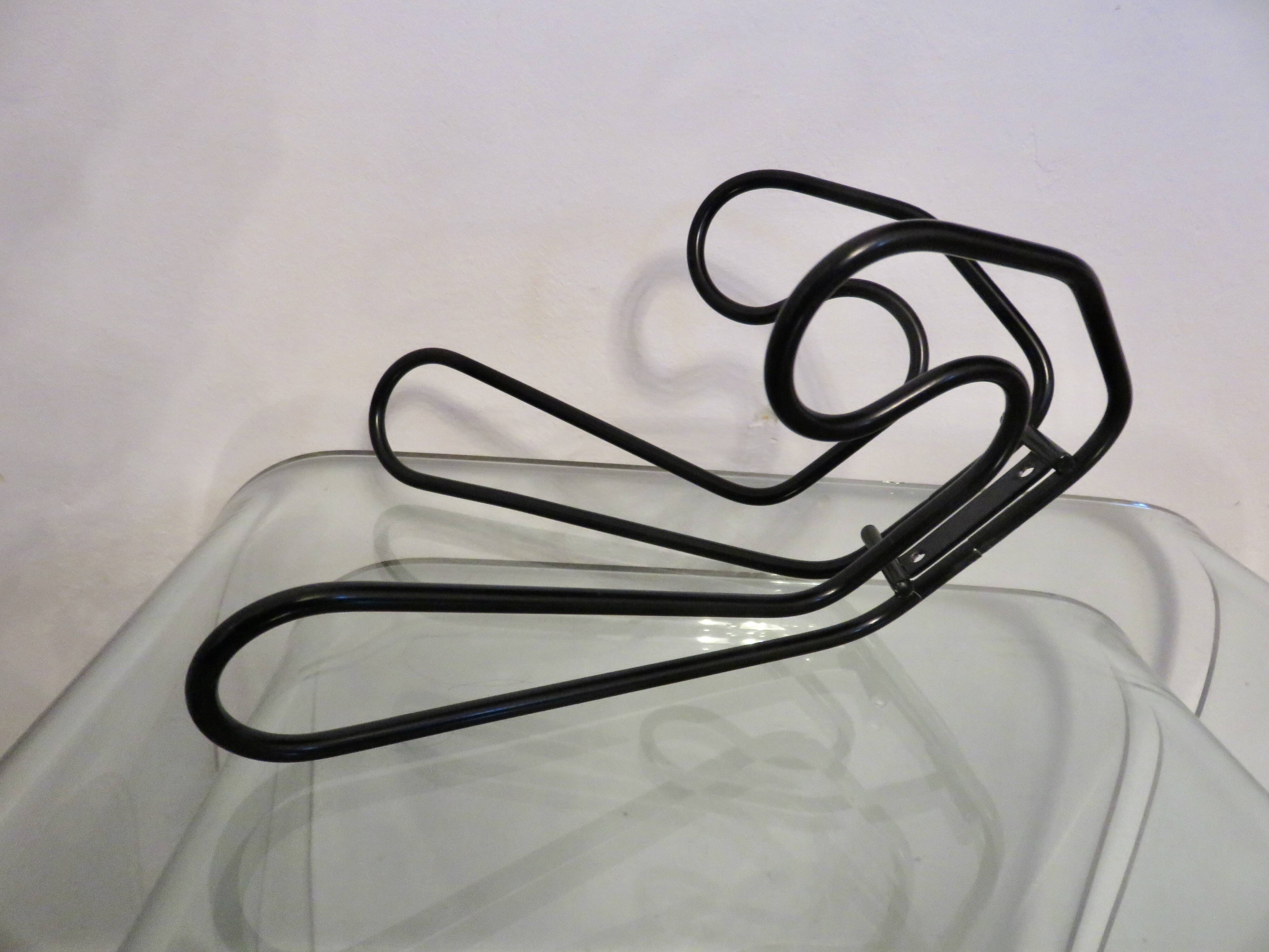 Wall mounted coat rack, Ikea, 4 hooks, 1980, Memphis