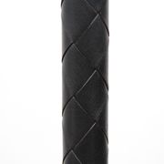 Scandinavian leather and aluminium floor lamp