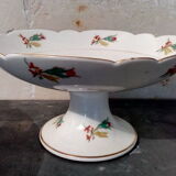 White porcelain &  flowers compotier