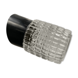 Old wall lamp molded glass 1960