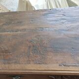 Sideboard with 2 doors and 2 drawers in walnut, 18th