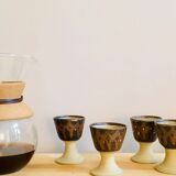 Set of 5 coffee cups mini mazagran