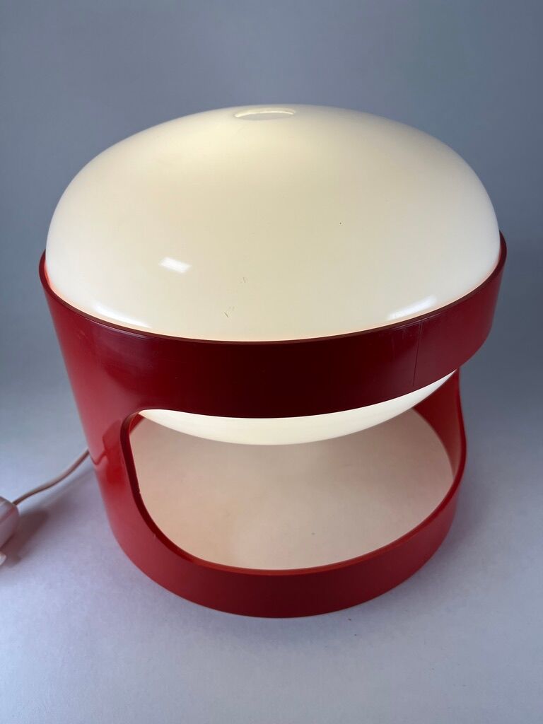 Lamp Joe Colombo KD 27 Red Kartell Vintage