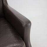 1970s pair of leather armchairs,denmark