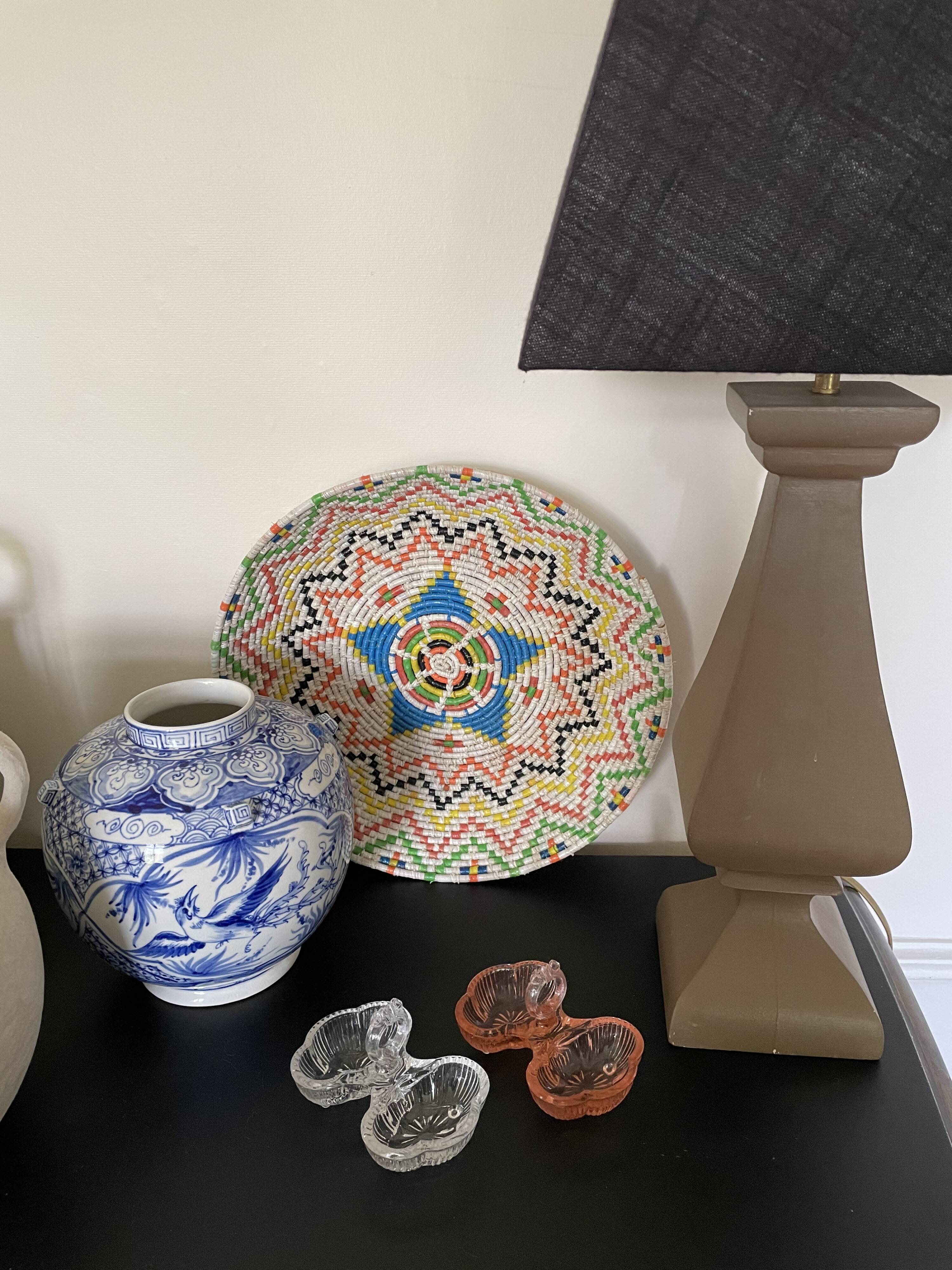 Double transparent molded glass salt shaker