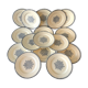 16 flat plates in Salins earthenware