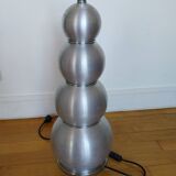 Bubble lamp in brushed aluminum from the 70s
