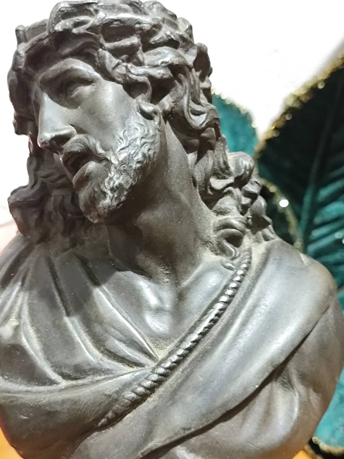 Buste christ en bronze