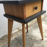 Vintage bedside feet compass restyled