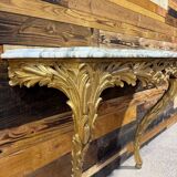 Gilded wooden console table – 1960s