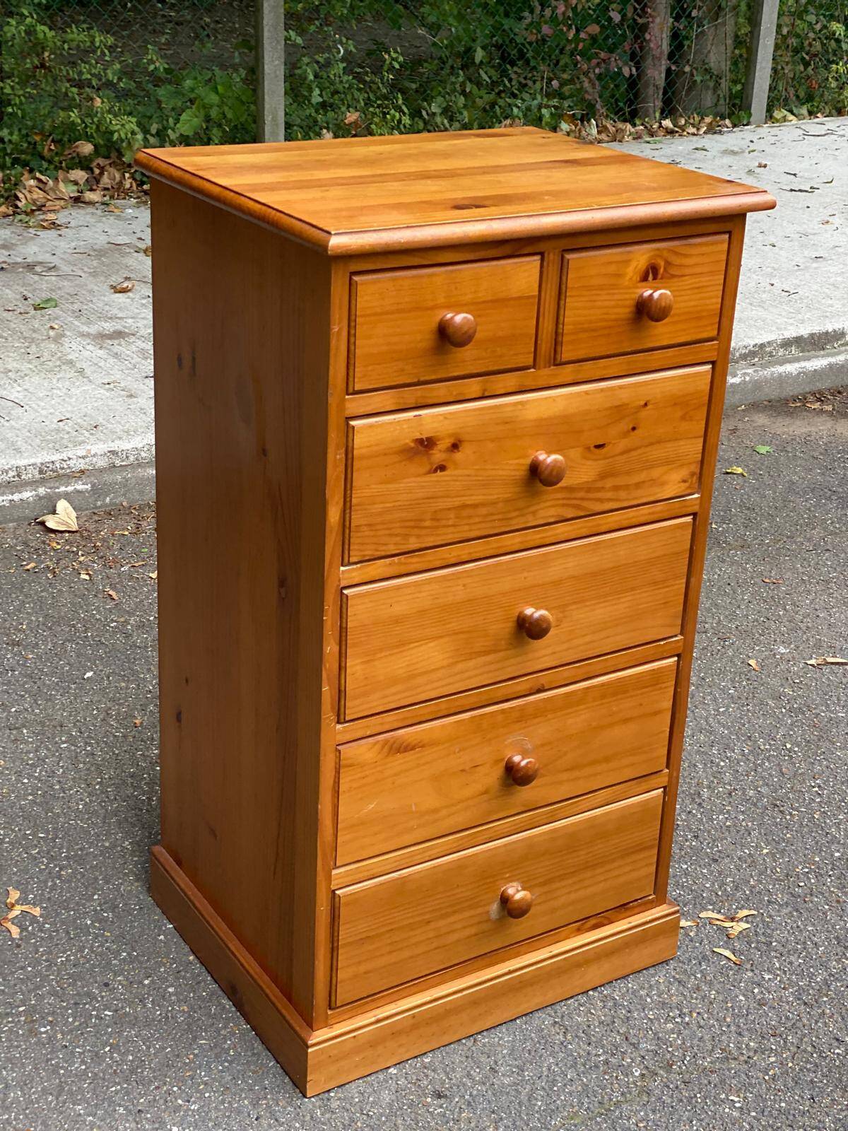 Scandinavian solid wood chest of drawers 1980