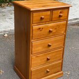 Scandinavian solid wood chest of drawers 1980