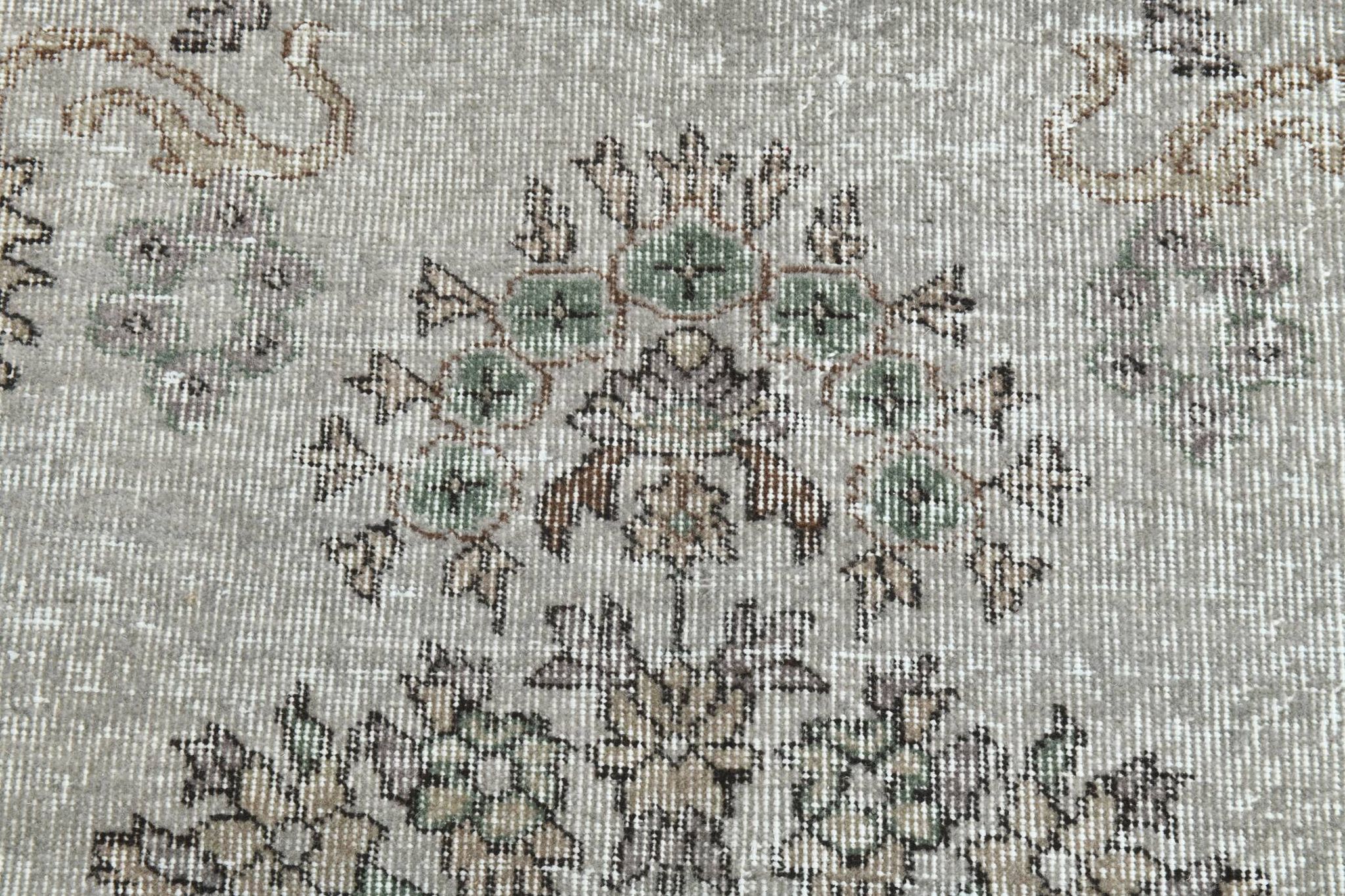 5x9 Gray & Black Oriental Vintage Rug 170x275Cm SK 6991