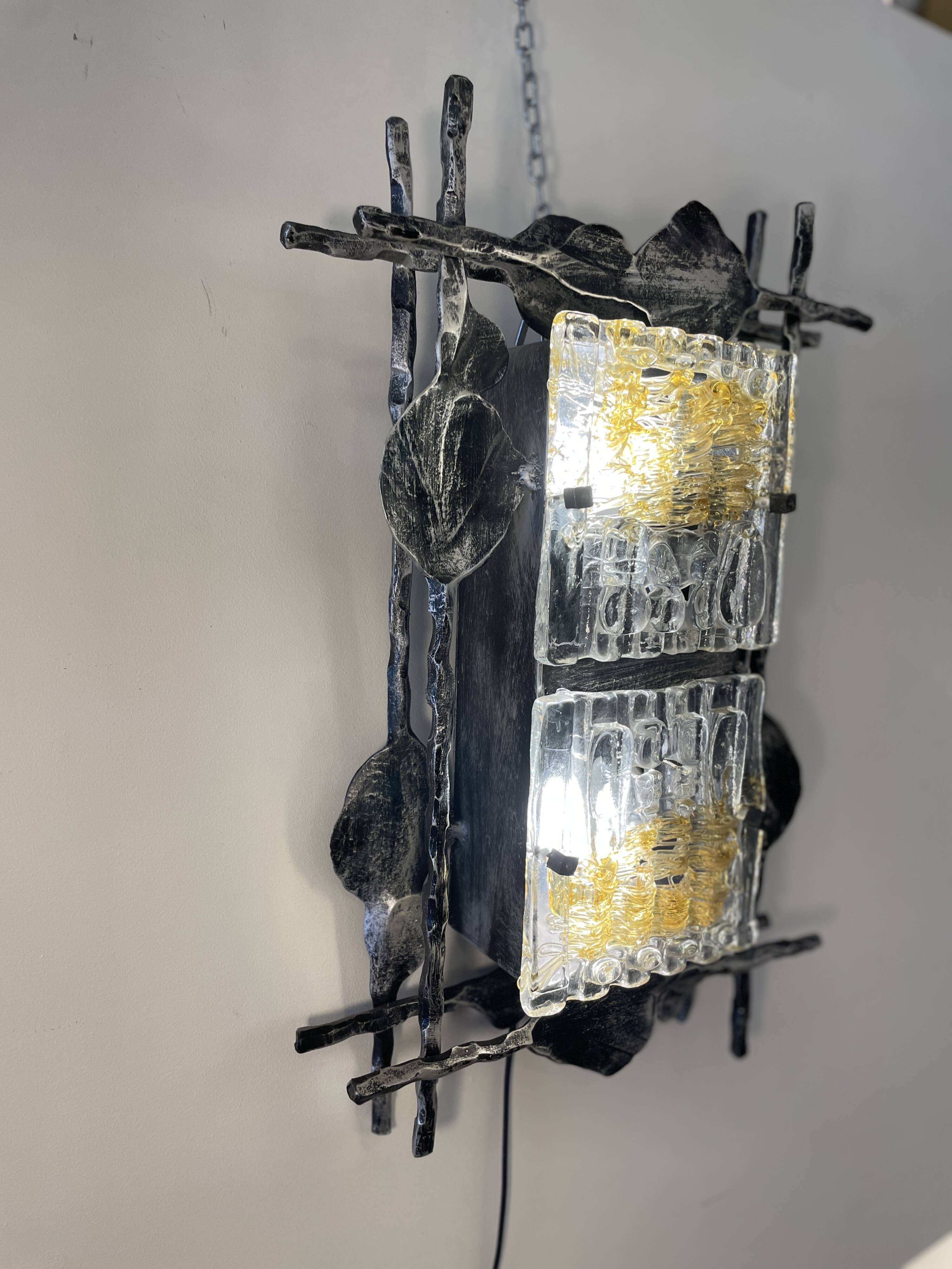 Brutalist Wall Lamp by Tom Ahlström & Hans Ehrlich for A+E Leuchte from 1960'~70'