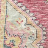 Tapis patiné orient laine fait mai 166 cm x 95 cm