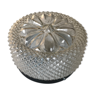 Vintage moulded glass ceiling light