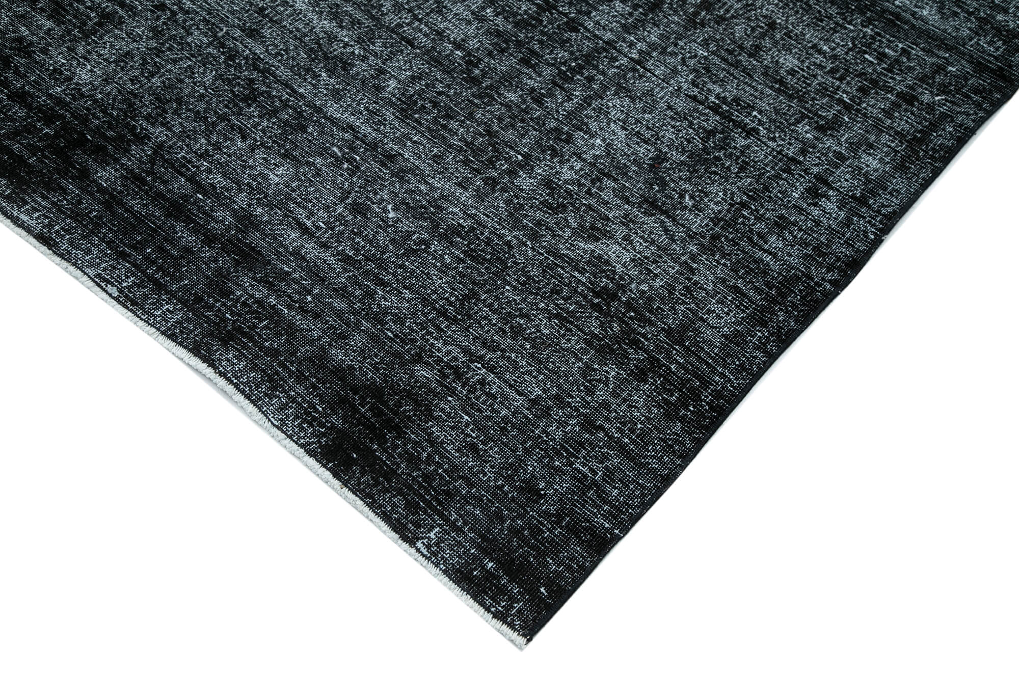 Hand-knotted persian overdyed 289 cm x 402 cm black wool carpet